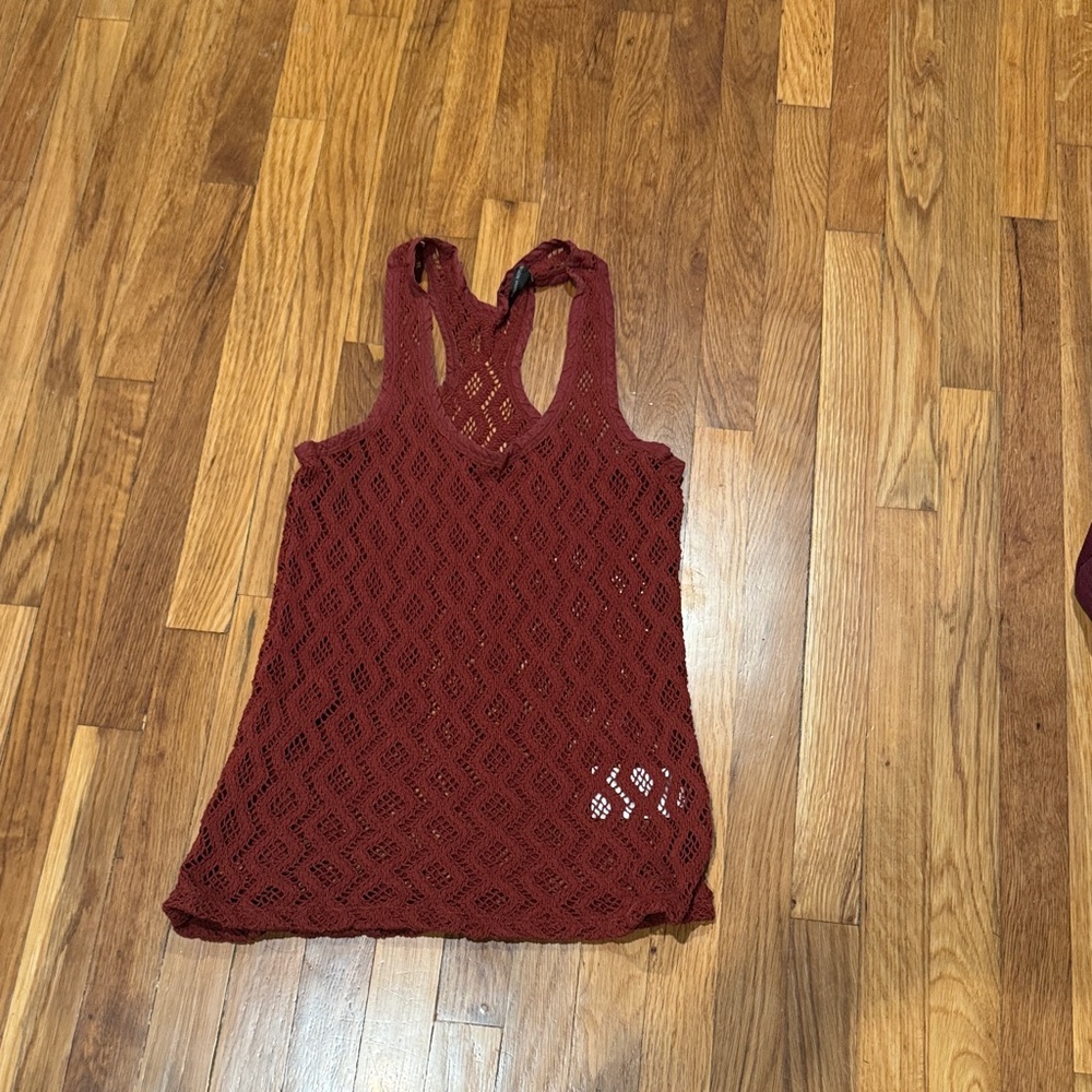 Banana Republic Rust Crochet Tank Top